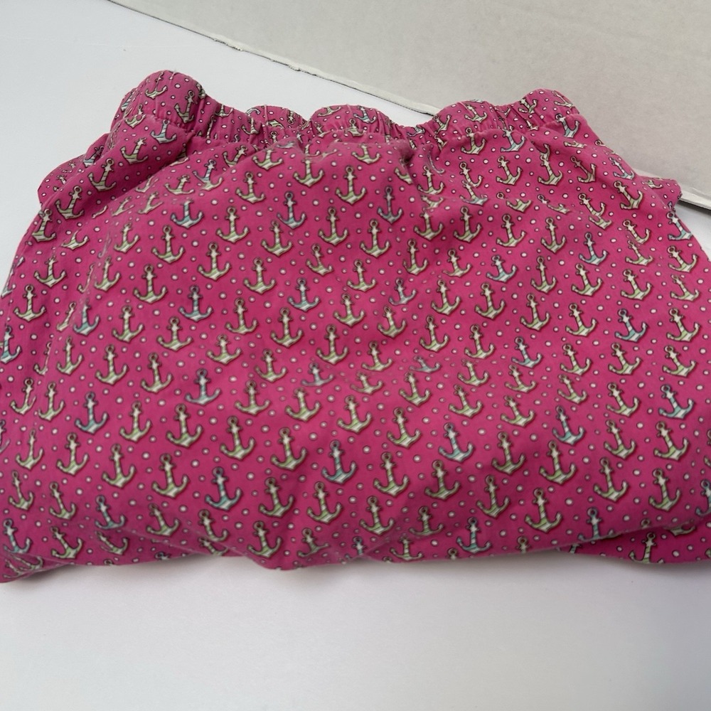 Vineyard Vines Hot Pink Lounge Sleep Pants Anchor AOP Cotton Elastic Waist Sz XL